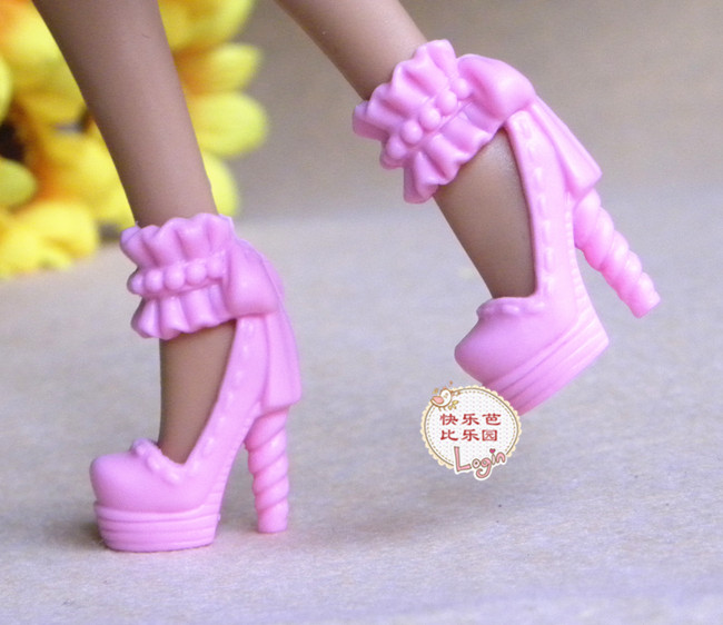 Ưu đãi đặc biệt Váy búp bê 30cm 6 điểm phụ kiện bé gái đồ chơi giày cao gót thông thường búp bê sứ