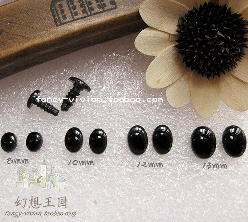 Foreign Trade Handmade Doll Toy Kitty Nose DIY Accessories Doll Black Oval Eyes