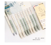 Morning light 61707 full needle tube gel pen student cute rabbit simple flower 0 38 head 12 sets