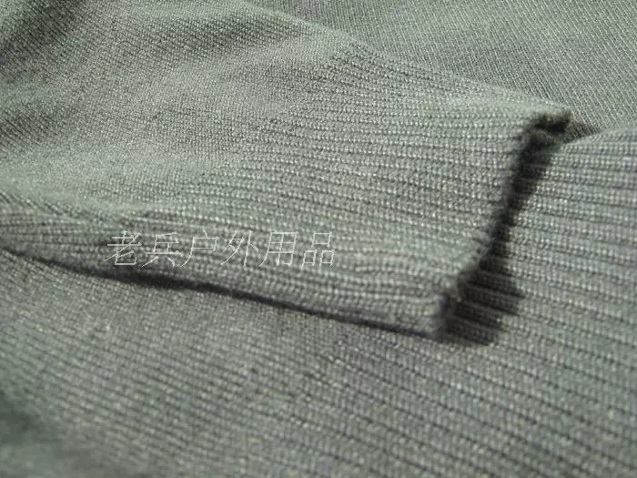 Áo len mới màu xanh ô liu unisex áo len dài tay cổ tròn V cổ áo len