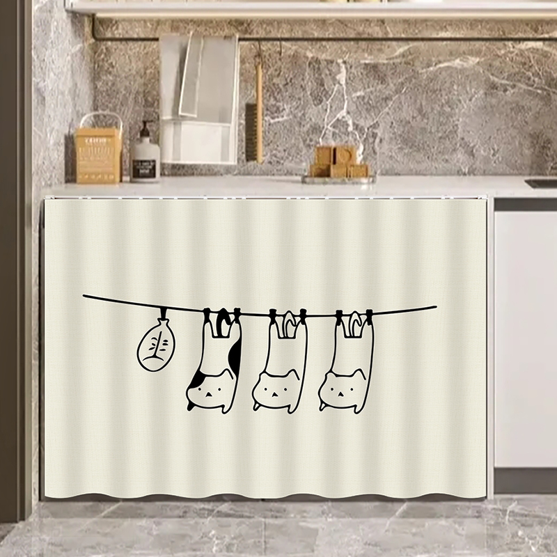 Washing Machine Sunshade Curtain for Balcony, Double-Tub Cover, Waterproof Sunshade, Heat Insulation, Light-Blocking Curtain, Cover Cloth, Sliding Rail Sunshade Washing Machine Sunshade Curtain for Balcony, Double-Tub Cover, Waterproof Sunshade, Heat Insulation, Light-Blocking Curtain, Cover Cloth, Sliding Rail Sunshade