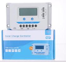 Contrôleur de charge solaire 12 24V10A20A 30A usb 5V affichage de courant LCD avec rétro-éclairage