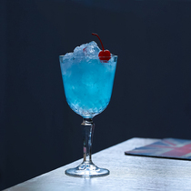 Cocktail Cup Turkish imported tall glass European vintage carved wine glass bar classical wine glass