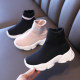 Girls' shoes socks shoes children's sports shoes 2021 spring and autumn new flying woven breathable boys shoes medium and big children's single shoes