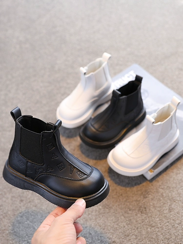 Martens, ботинки, модные детские короткие сапоги для мальчиков в английском стиле, осенние, тренд сезона, в британском стиле, мягкая подошва