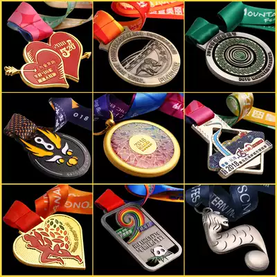 Medals Customized Marathon Medal Production Games Medals Customized Relief Metal Lotted Medal Commemorative Medal