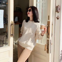 Zhao type Tokyo Dai Guanshan_Japanese love organic cotton twisted loose pullover sweater sweater