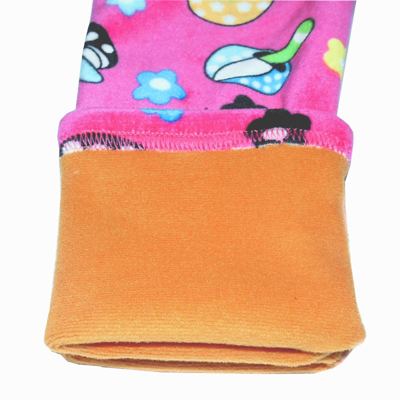 3-4-5-6-7-8-9-10 years old girl plus velvet thick leggings children's trousers children's silver fox velvet outside wearing trousers