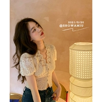 Show Amiu Teng Yujia 2021 Летний новый французский сетка с короткими рукавами для женщин.