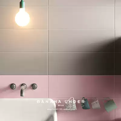 Under the banana) creak) Morocco abject gray 20x60 bright white brick cosmetic room wall tile balcony kitchen bathroom tile