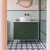  Banana bottom) Millet) Designer retro blue handmade tiles Bathroom tiles Wall tiles Entrance kitchen floor tiles