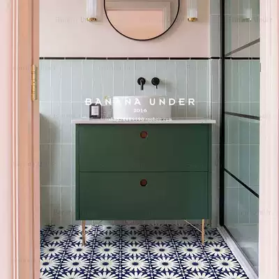 Under the banana) millet) designer retro blue handmade tiles dressing room tile wall tiles porch into the home kitchen floor tiles