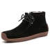 Boots ngắn của Nhật Bản và Hàn Quốc đế phẳng đế bằng phù hợp với xu hướng ngoài trời giày đậu Hà Lan da retro giản dị cộng với giày mẹ cashmere - Kính râm Kính râm