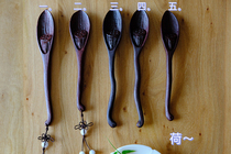 Vegetarian | Tea spoon India small leafy purple sandalwood collection stock Artisanal Hammer Tattoo of the old stock Tea Trail Little Things Yat