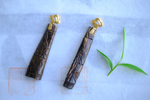 Bamboo Branches 18k Gold Xiang Cloud buckle Dara dry black meat Sunken Fragrant and Wonderful Nourishing Heart Pendant