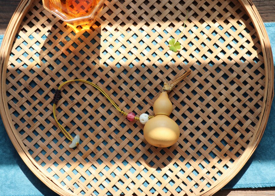 Gourd Fu Lu native hand-twisted small gourd Chinese multi-orb design bag hanging one thing one picture