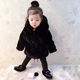 2023 winter children's cotton coats for boys and girls, thickened fur coats for small, medium and large children, warm parent-child clothing