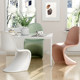 디자이너 Pan Dong 의자 식당 의자 인터넷 연예인 투명 플라스틱 의자 북유럽 가정 간단한 현대 등받이 의자 메이크업 의자