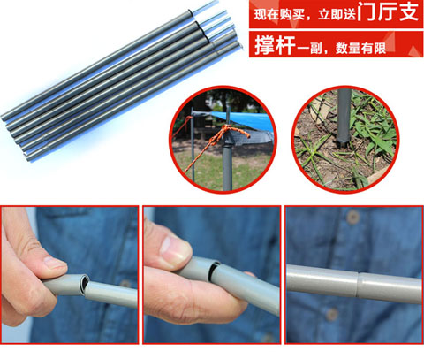 Beishan Wolf Lều ngoài trời 3-4 người Gia đình Nhôm Rod Ba đôi Đôi mưa bão Bộ cắm trại dày - Lều / mái hiên / phụ kiện lều Thảm xốp lót sàn lều cắm trại