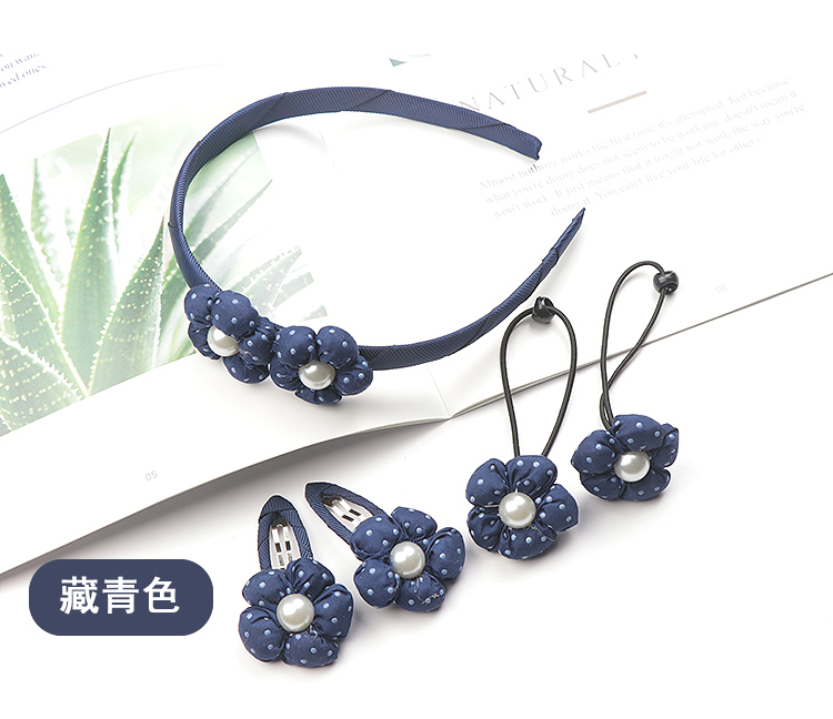 Phụ kiện tóc cho trẻ em kẹp tóc kẹp tóc năm cánh hoa thẻ trường tiểu học bé gái tóc bé đầu dây thừng clip cao su đặt kẹp càng cua hàn quốc