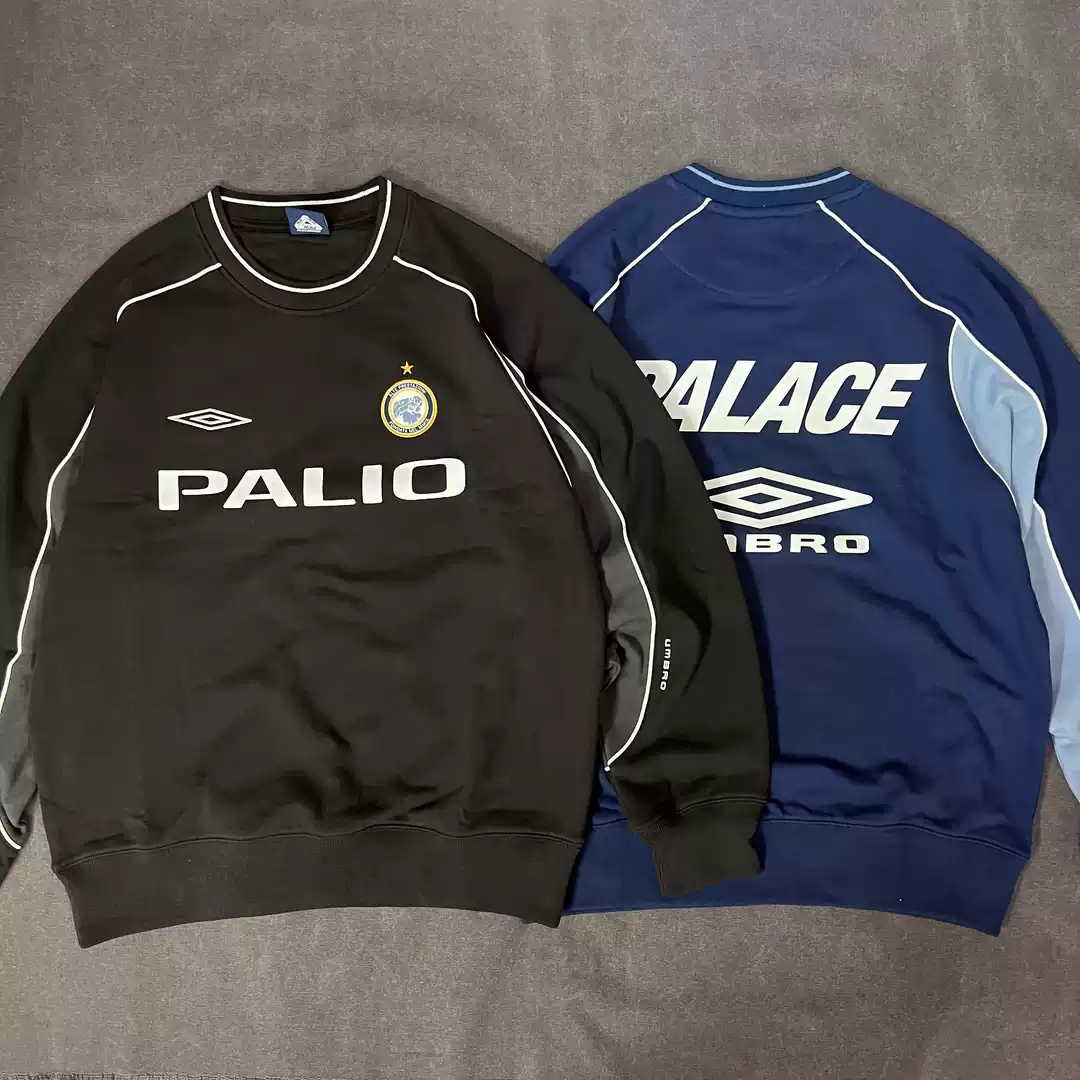 PALACE x UMBRO WARM UP CREW 三色入品牌logo圓領熱身運動上衣