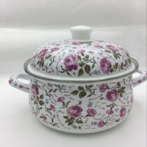  Enamel pot Binaural thickened retro soup pot Induction cooker Gas enamel porcelain stew pot steamer milk pot Foreign trade original list