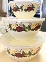  Enamel enamel bowl Fruit salad bowl thickened bowl Nostalgic old-fashioned lard and noodle bowl Large soup bowl Foreign trade medicine bowl