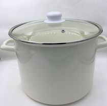  Foreign trade thickened high barrel enamel pot High pot deepened soup pot Stew pot Cooking pot Induction cooker Gas universal special offer