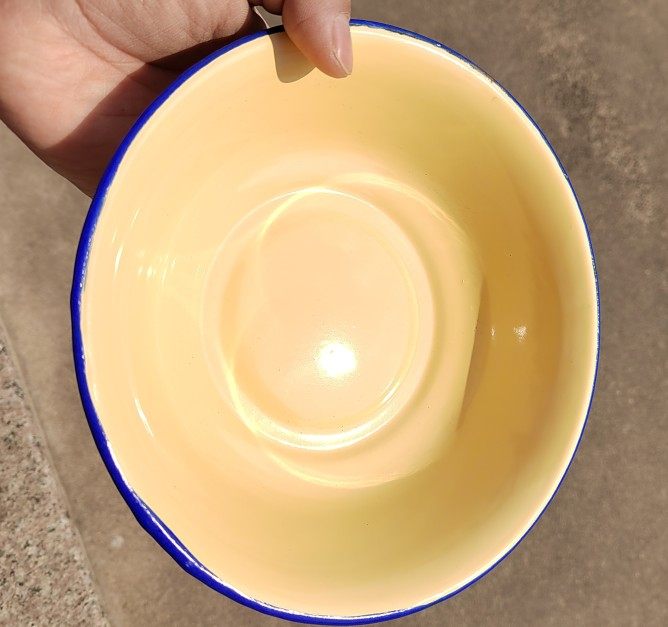 Old Stock Peacock Dish Dish Bowl Nostalgia Old Fashioned Bubble Noodle Bowl Chinese Pure Color Home Large Capacity Dinner Plate Deepening Solid Pat