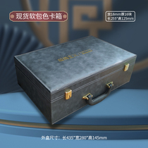 Portable leather panel material color card box sample book PET baked paint-free rock slab sample stone countertop profile display box