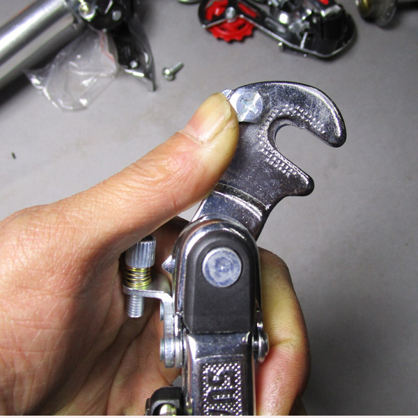 Bike rear dial short arm variable-speed hook dial modified variable-speed car 3-gear flywheel special rear derailleur small derailleur