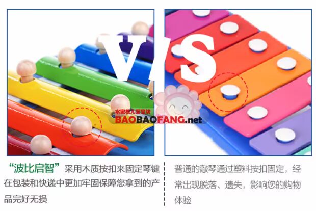 Bobby Qizhi Gỗ gõ đàn piano 8 âm thanh gõ vào nhạc cụ giáo dục của trẻ em xylophone Đồ chơi âm nhạc cho bé đồ chơi mầm non