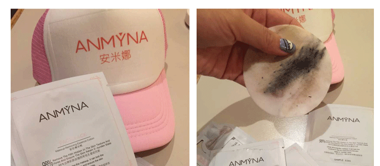 ANMYNA Amena Cleansing Essence Cotton Travel Pack Gói riêng nước tẩy trang rau má centifolia