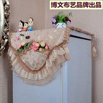  Bowen fabric art new refrigerator cover cloth household dust cover drum washing machine cover towel curtain coffee lily