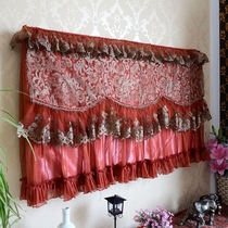  Bowen fabric brand high-end European embroidery 47525565 inch LCD TV cover dust cover phoenix tail embroidery red