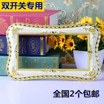  2 special offers new products high-end acrylic European-style socket switch stickers switch sets double switches Xinyi brand