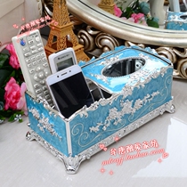  European-style PU acrylic tissue box pumping paper box Hotel household tissue box paper pumping box multifunctional storage box