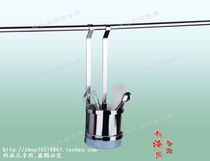 Fully hand polished stainless steel single tube pendant kitchen pendant Tianqi pendant plate pendant send three S hooks