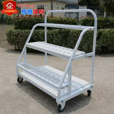 Mobile lead ball car javelin car discus cart placement shelf three-in-one multifunctional track and field equipment transporter