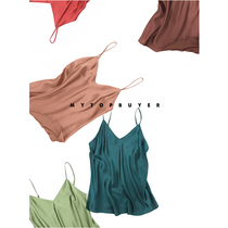 mytopbuyer five-color silk satin suspenders ten thousand years of classic real wear spring and summer fashionable interior wear