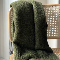 mytopbuyer green loose pullover wool coat ring yarn lazy wind Christmas soft waxy sweater women Autumn Winter