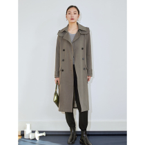 mytopbuyer senior Gray British trench coat womens long coat spring and autumn 2021 New Fashion coat