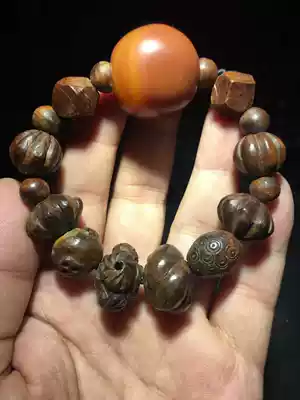 Playing for a few years, pear lump, multi-treasure string red agate 25times 26mm disassembled to do with beads is also suitable