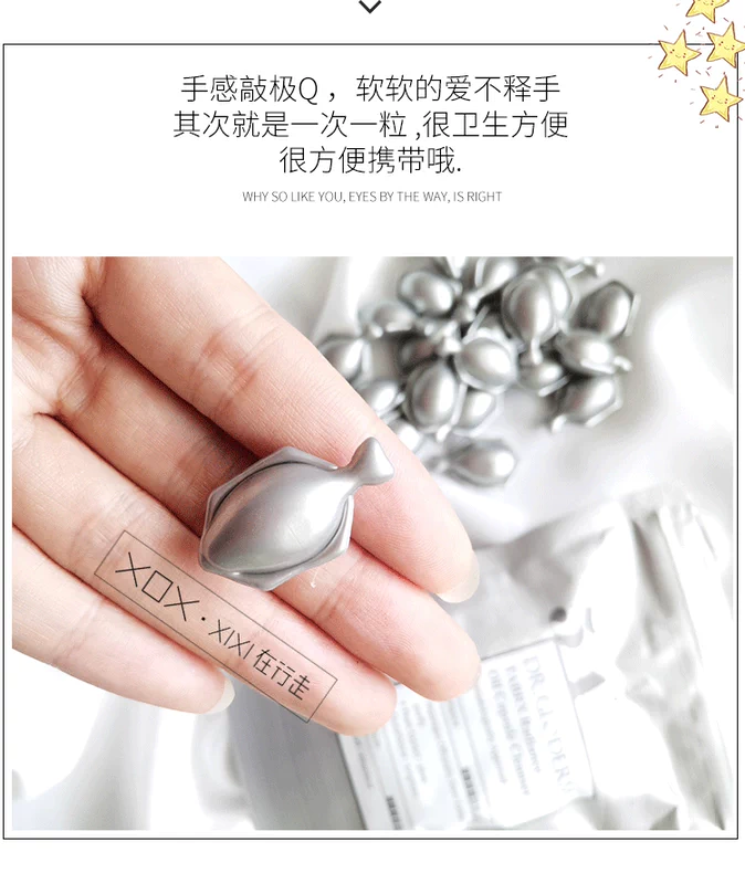 Dầu tẩy trang dạng viên nang Hàn Quốc DR.GLODERM Keli Duan Huân Cai Jingyan Chất tẩy trang nhẹ nhàng và không gây kích ứng không gây nhờn