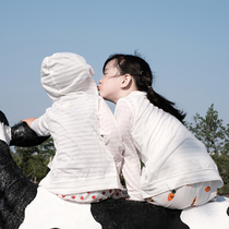 Childrens sunscreen clothing Japan same cotton sunscreen clothing thin breathable baby UV protection sunscreen clothing for boys and girls