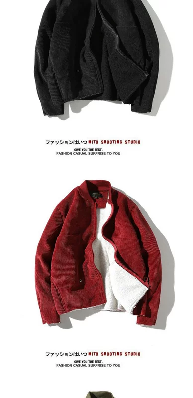 Áo khoác cotton cotton dày cho nam mùa đông 2018 mới