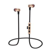  Wireless Bluetooth metal magnetic headset Sports running mobile phone universal fashion gift card headset