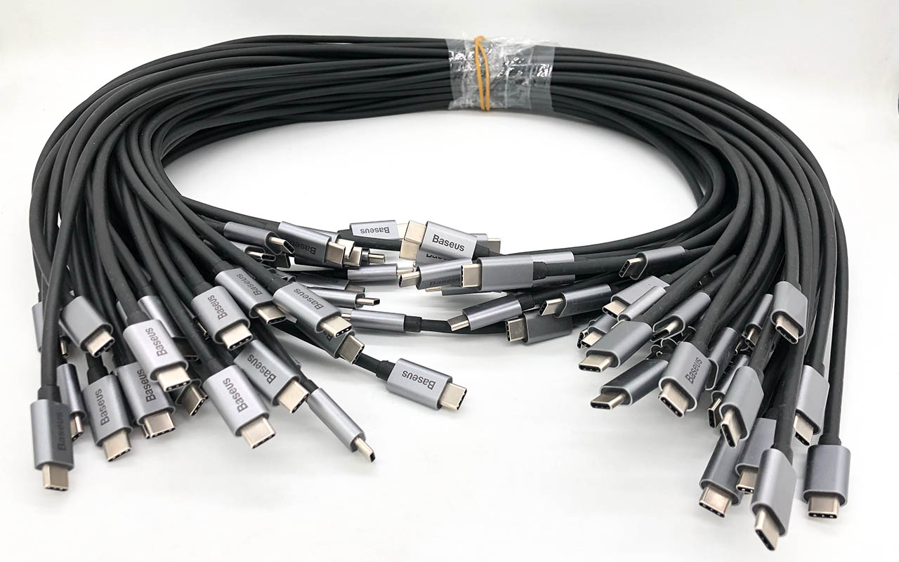 Baseus 倍思雷电3被动式20G USB3.2 Gen2 全功能数据线拆解 PD3.0快充E-marker 100瓦8K 60HZ显示器线 移动硬盘线 USB C TO USB C CABLE-宝宝小店,只卖正品 收售工厂呆滞库存尾单 Baseus 倍思雷电3被动式20G USB3.2 Gen2 全功能数据线拆解 PD3.0快充E-marker 100瓦8K 60HZ显示器线 移动硬盘线 USB C TO USB C CABLE
