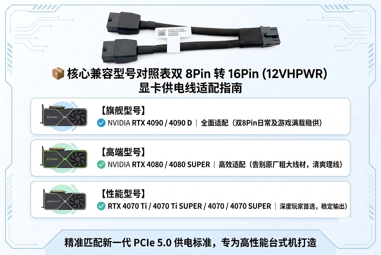 暴力拆解16Pin显卡转接线2x8Pin转16pin 12VHPWR供电线 NVIDIA英伟达030-1633-000 5.0连接线 RTX 4090/4080供电安全防烧指南-3Cgeek,只卖正品 收售工厂呆滞库存尾单 暴力拆解16Pin显卡转接线2x8Pin转16pin 12VHPWR供电线 NVIDIA英伟达030-1633-000 5.0连接线 RTX 4090/4080供电安全防烧指南