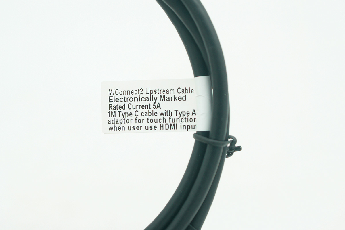 美国Humanscale M/Connect2 Upstream Cable Thunderbolt™3 雷电3 雷雳3 20G被动式雷电线USB-C 4K60Hz显示器线 双头Type-C PD快充 EMARK芯片100W SSD硬盘盒高速传输线带USB-A适配器